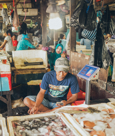 market fish seller