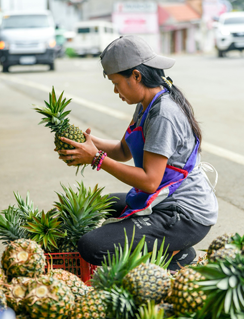 pineapple fruit seller